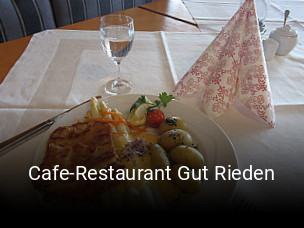 Jetzt bei Cafe-Restaurant Gut Rieden einen Tisch reservieren