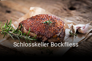 Schlosskeller Bockfliess tisch reservieren