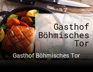Gasthof Böhmisches Tor tisch reservieren