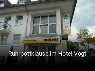 Ruhrpottklause im Hotel Vogt reservieren