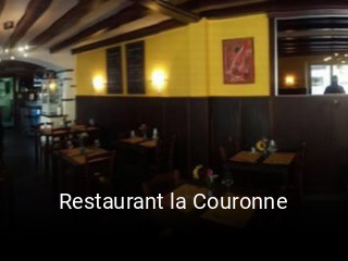Restaurant la Couronne tisch reservieren