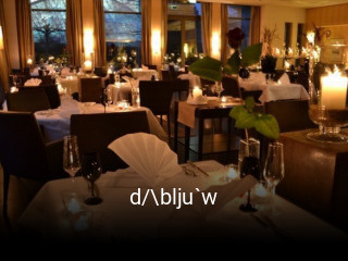 Jetzt bei d/\blju`w einen Tisch reservieren