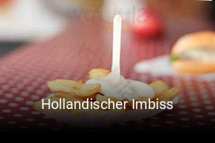 Hollandischer Imbiss tisch reservieren