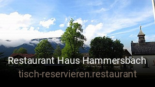 Restaurant Haus Hammersbach tisch reservieren