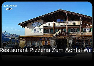 Restaurant Pizzeria Zum Achtal Wirt tisch buchen