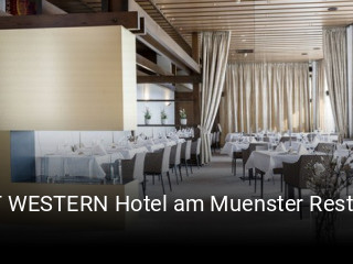 BEST WESTERN Hotel am Muenster Restaurant tisch reservieren