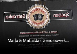 Marla & Mathildas Genusswerkstatt tisch reservieren