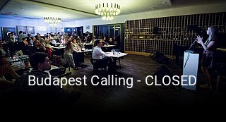 Budapest Calling - CLOSED tisch reservieren