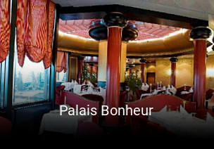 Jetzt bei Palais Bonheur einen Tisch reservieren