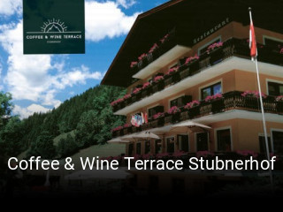 Coffee & Wine Terrace Stubnerhof tisch reservieren