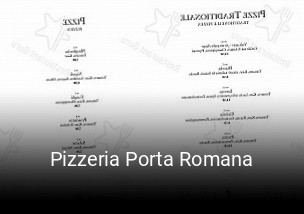 Jetzt bei Pizzeria Porta Romana einen Tisch reservieren