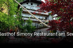 Gasthof Simony Restaurant am See reservieren