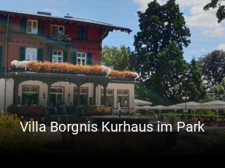 Villa Borgnis Kurhaus im Park tisch reservieren