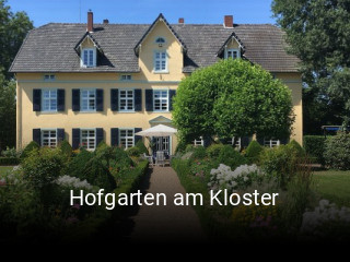 Jetzt bei Hofgarten am Kloster einen Tisch reservieren