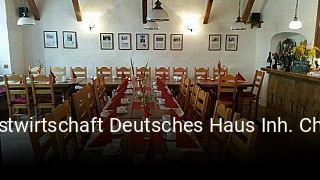 Gastwirtschaft Deutsches Haus Inh. Christine Kahle-Schmidt tisch reservieren