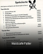 Waldcafe Faller online reservieren
