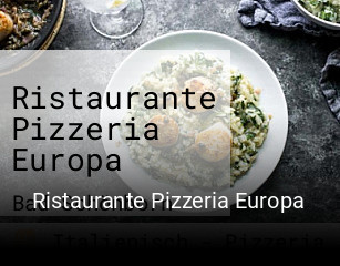 Ristaurante Pizzeria Europa online reservieren