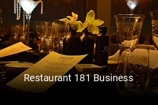 Jetzt bei Restaurant 181 Business einen Tisch reservieren