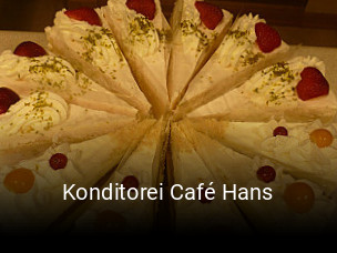 Jetzt bei Konditorei Café Hans einen Tisch reservieren