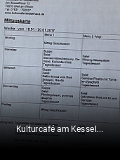 Kulturcafé am Kesselhaus online reservieren