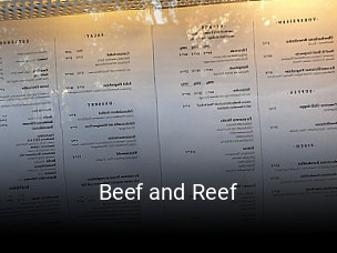 Beef and Reef reservieren