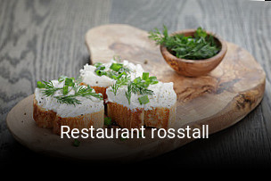 Restaurant rosstall online reservieren