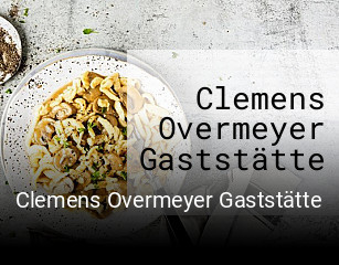 Jetzt bei Clemens Overmeyer Gaststätte einen Tisch reservieren