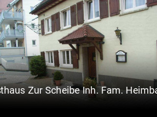 Gasthaus Zur Scheibe Inh. Fam. Heimbach tisch reservieren
