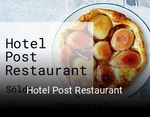 Hotel Post Restaurant tisch buchen