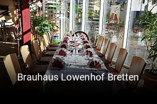 Jetzt bei Brauhaus Lowenhof Bretten einen Tisch reservieren