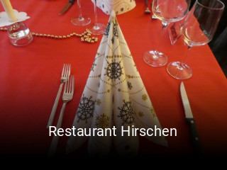 Restaurant Hirschen reservieren