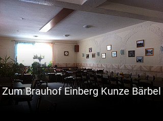 Zum Brauhof Einberg Kunze Bärbel tisch reservieren
