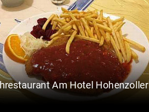 Jetzt bei Fischrestaurant Am Hotel Hohenzollernhof einen Tisch reservieren