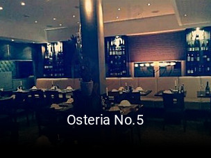 Jetzt bei Osteria No.5 einen Tisch reservieren