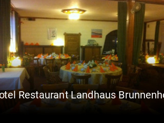 Hotel Restaurant Landhaus Brunnenhof tisch buchen