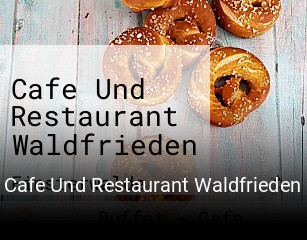 Cafe Und Restaurant Waldfrieden tisch reservieren