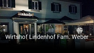 Wirtshof Lindenhof Fam. Weber tisch reservieren