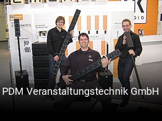 PDM Veranstaltungstechnik GmbH online reservieren