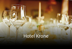 Hotel Krone tisch buchen