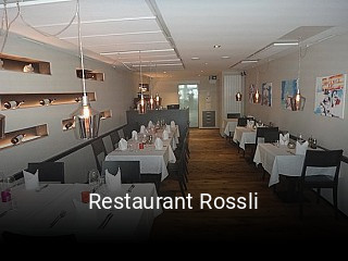 Restaurant Rossli tisch reservieren