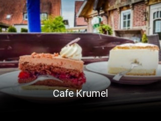 Jetzt bei Cafe Krumel einen Tisch reservieren
