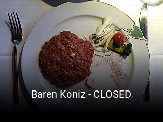 Baren Koniz - CLOSED tisch buchen