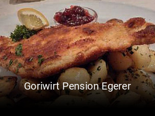 Goriwirt Pension Egerer tisch reservieren