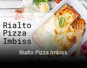 Rialto Pizza Imbiss tisch buchen