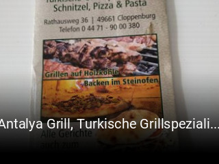 Antalya Grill, Turkische Grillspezialitaten, Schnitzel,Pizza reservieren