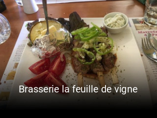 Jetzt bei Brasserie la feuille de vigne einen Tisch reservieren