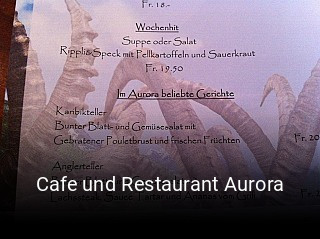 Cafe und Restaurant Aurora reservieren