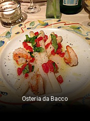 Osteria da Bacco online reservieren