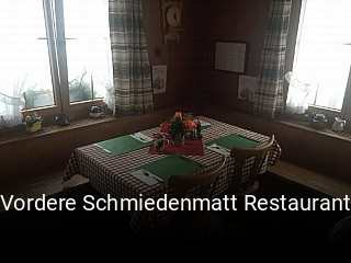 Vordere Schmiedenmatt Restaurant online reservieren