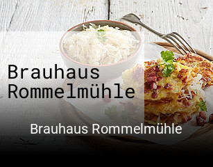 Brauhaus Rommelmühle online reservieren